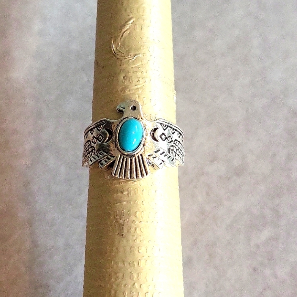 Silver Eagle Ring